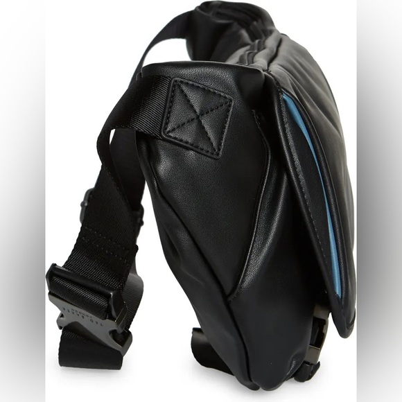 Ted Baker Cobbra Unisex Black Belt Bag Blue Trim - Picture 13 of 15